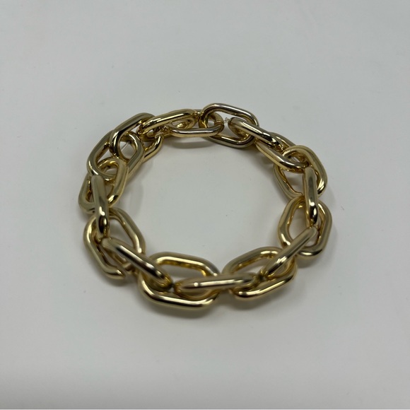 EXPRESS GOLD CHAIN STRETCH STATEMENT BRACELET - Picture 4 of 13